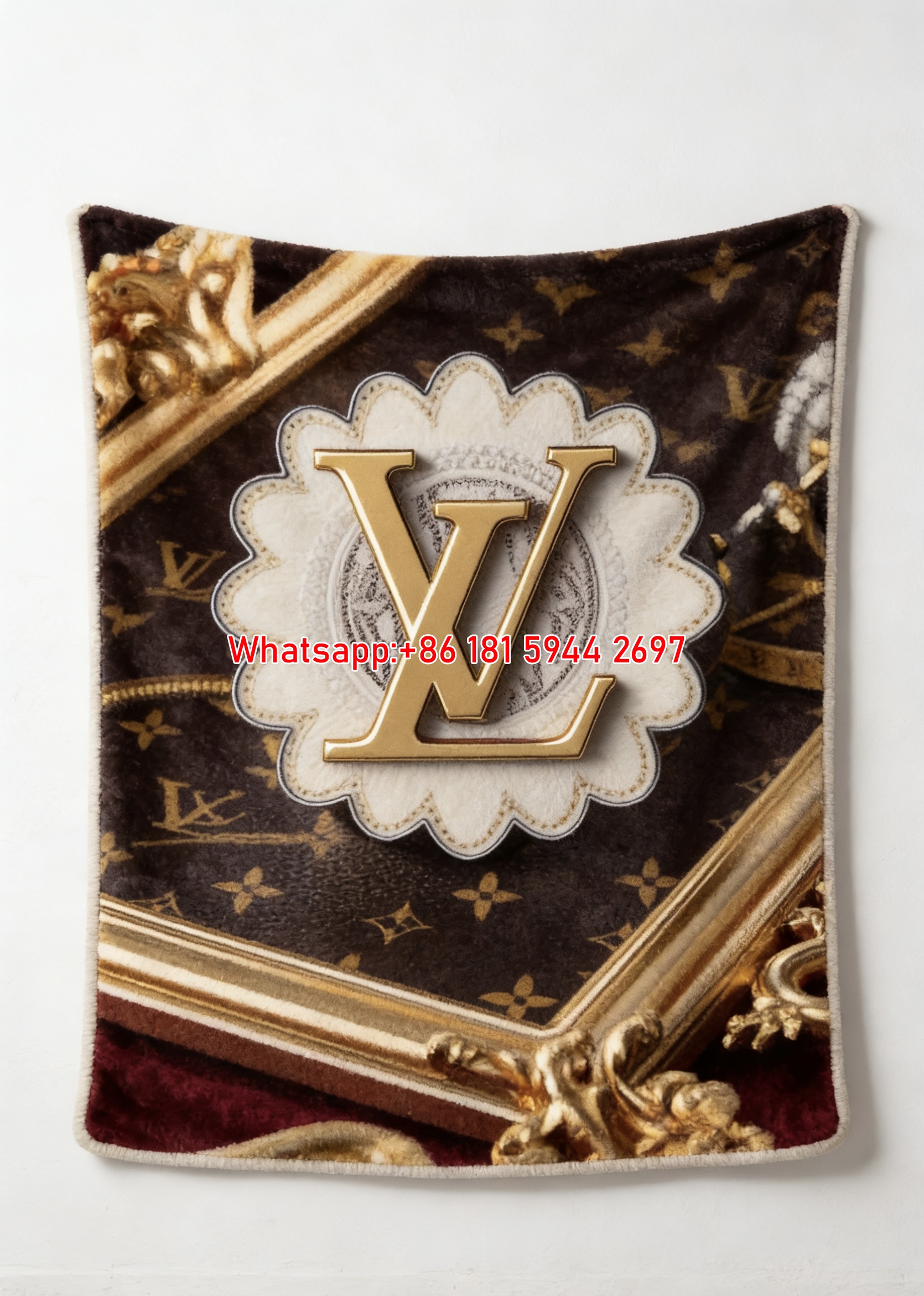 Elegant Flower Pattern Soft Throw Blanket 421